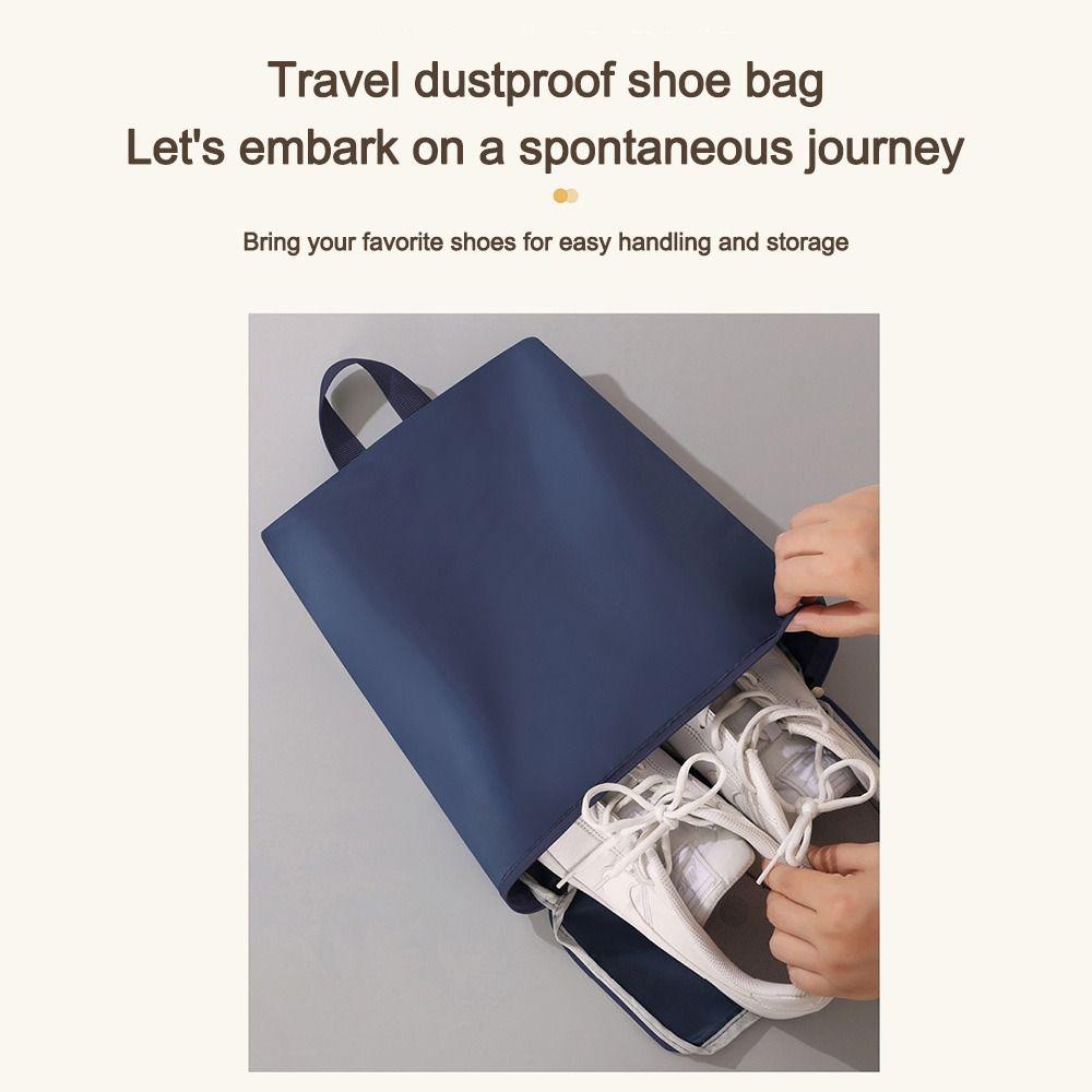Multifunction Hand-Held Shoe Storage Bag Dustproof Zipper Golf Shoe Bags Clothing Organizer Bags Travel Outdoor