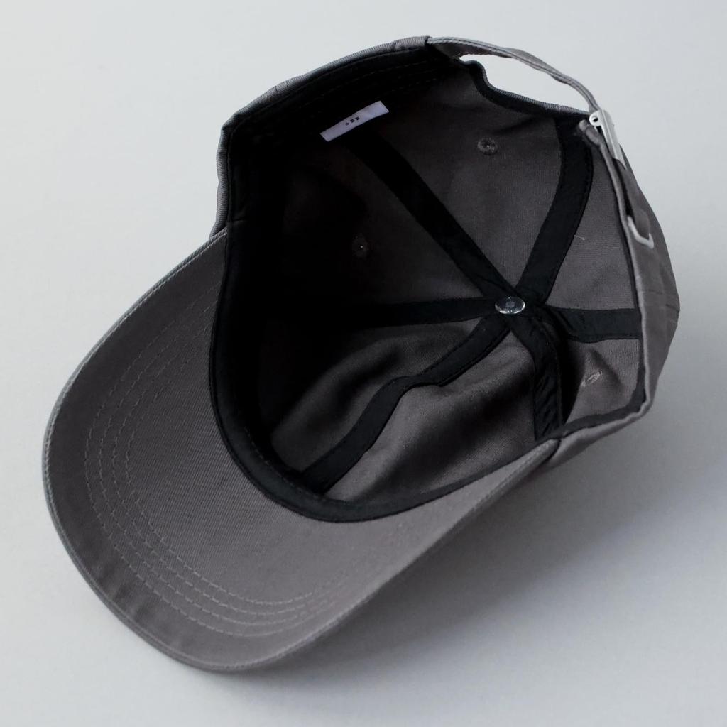 Dickies Patch Emblem Low Cap Logo Polo Cap Hat for Men and Women, Unisex, Solid Color, 874, 6-Panel Cotton Cap, Baseball Cap, Looking Charcoal, 024