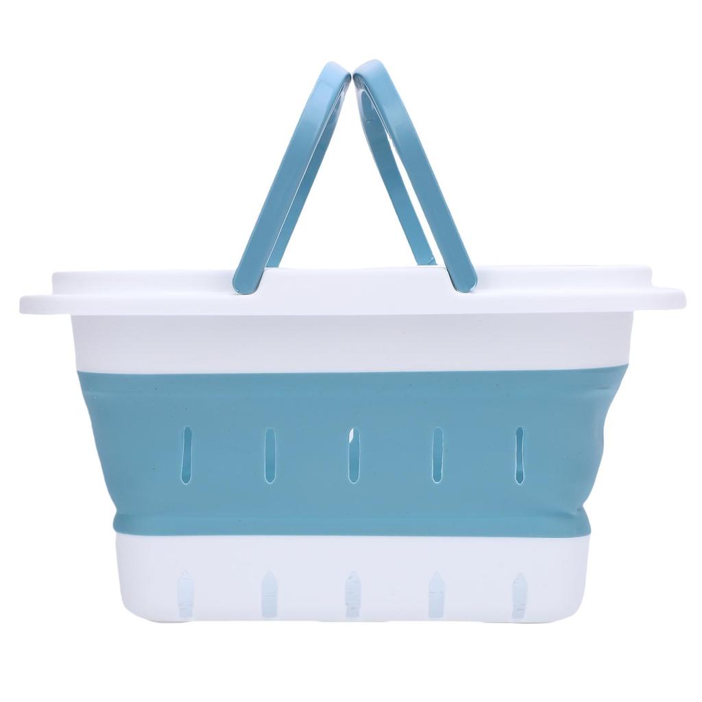 Foldable Bath Toy Storage Organizer Hollow Quick Drain Drying Bathtub Toy Storage Basket for
