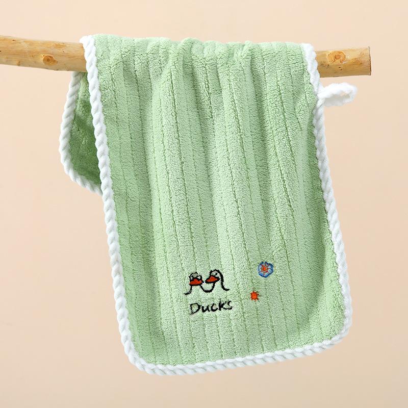 Roztomilé ručníky Koupelnové ručníky se závěsnou smyčkou Mikrovlákno Coral Fleece Absorbent do kuchyně Koupelna Ložnice