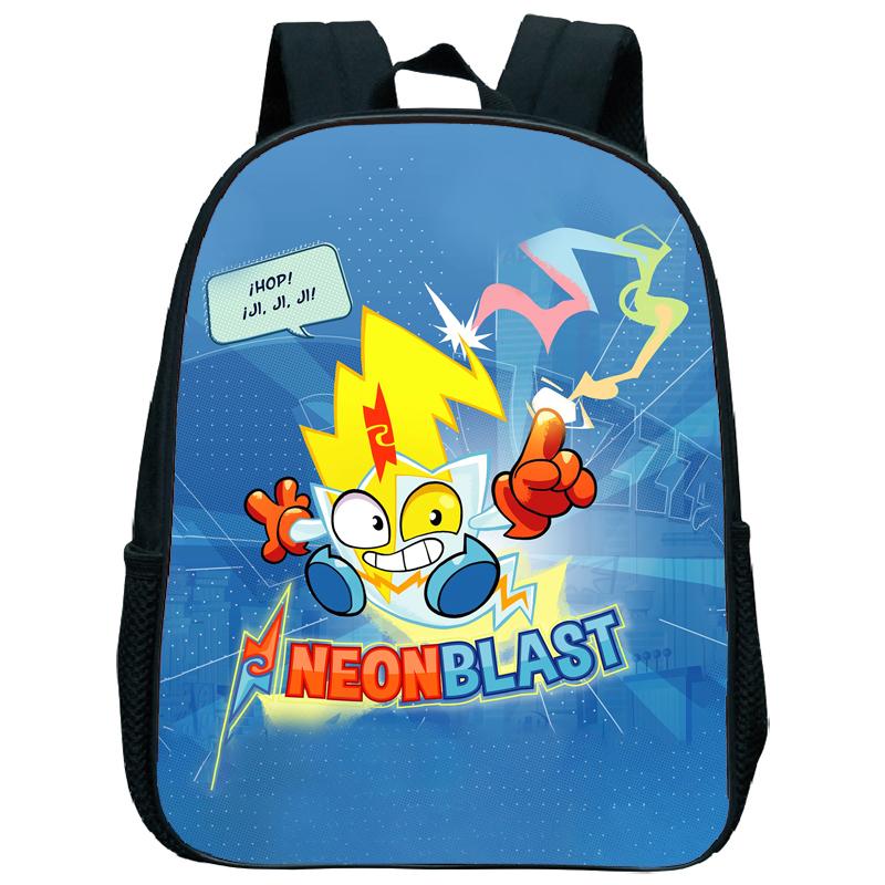 Superzings Kazoom Kids Backpack Children Kindergarten Schoolbag Super Zings 3-5 Years Old Boys Girls Cute Nursery Kids Bag