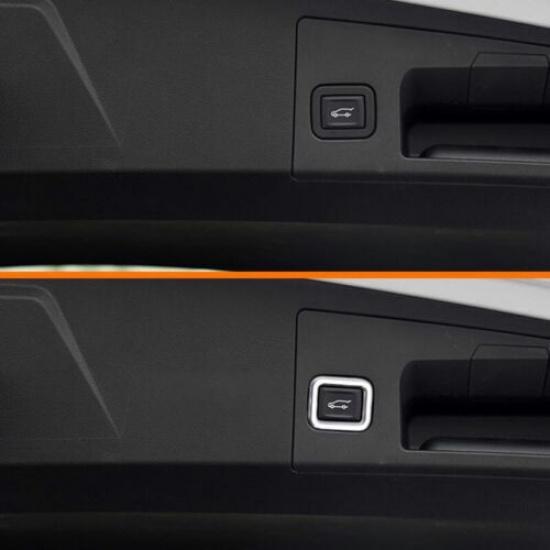 Cover Trim Matte Silver For Cadillac XT5 2016-2020 Back Door Tailgate Switch ABS