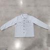 Men's Snap‑Button Shirt Jacket, Point Collar, Dual Chest Flap Pockets, Long Sleeve, Soft Knit Lightweight Casual Shacket Overshirt for Men