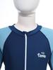 Dzieci Chłopcy Pełny Kombinezon Rash Guard Długi Rękaw Color Block Patchwork Zamek Błyskawiczny z Przodu UPF 50+ Strój Kąpielowy do Surfingu Basenu
