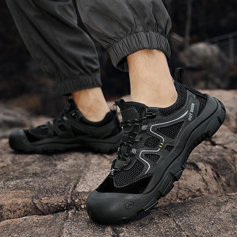 Lichte Heren Mesh Wandelschoenen - Zomer, Ademend, Zachte Zool, Casual Sport Buitenschoenen