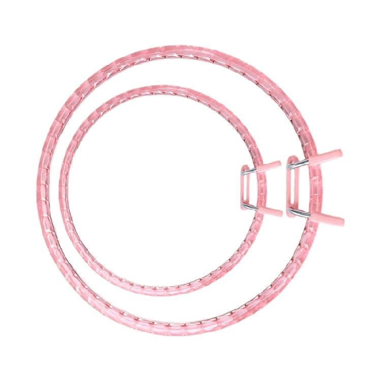 2Pcs Crystals Clear Embroidery Hoops Craft Of Sturdy Acrylic For Enhances Durability And Clarities
