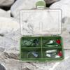 Fishing Tackle Box 1-4 Grid Storage Tray Multifunctional Portable Fishing Accessories Organizer for Hooks and Lures
