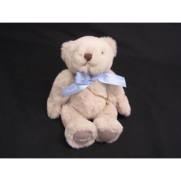 Like new Canal 4 Canal Yondo Sea Teddy Bear Bear Stuffed Toy Beige x Light Blue DM7465