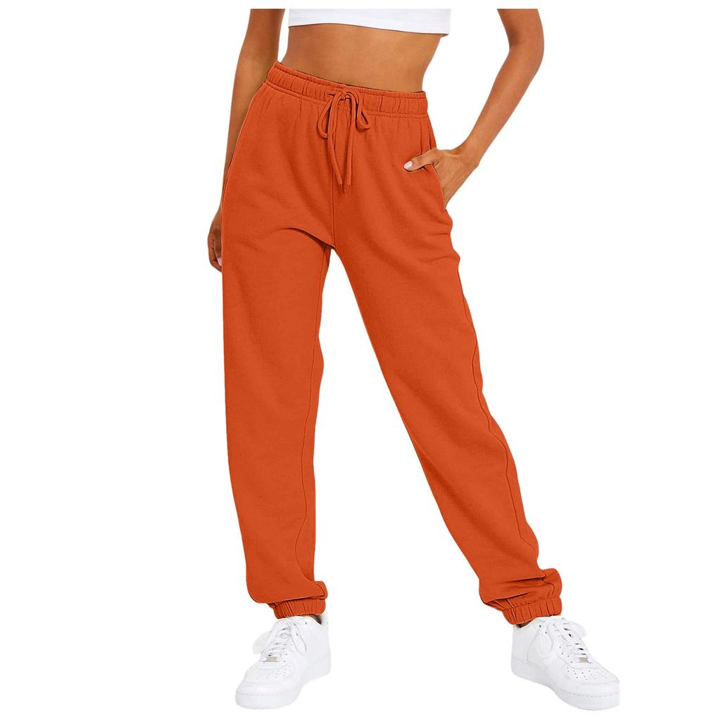 Solid Color Women Pants Pocket Long Women's Sweatpants Workout Joggers Pants Comfort Baggy Trousers Woman Clothing