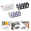 Acrylic Bookend Organizer Office Non Skid Minimalist Stand Rack Binder