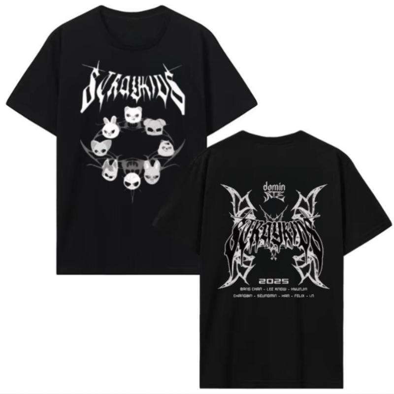 

Футболка Street Children 2025 World Tour Футболка Микстейп Street Children Доминируй Лето Новая Мужская и Женская Ретро Мода Топ 4XL