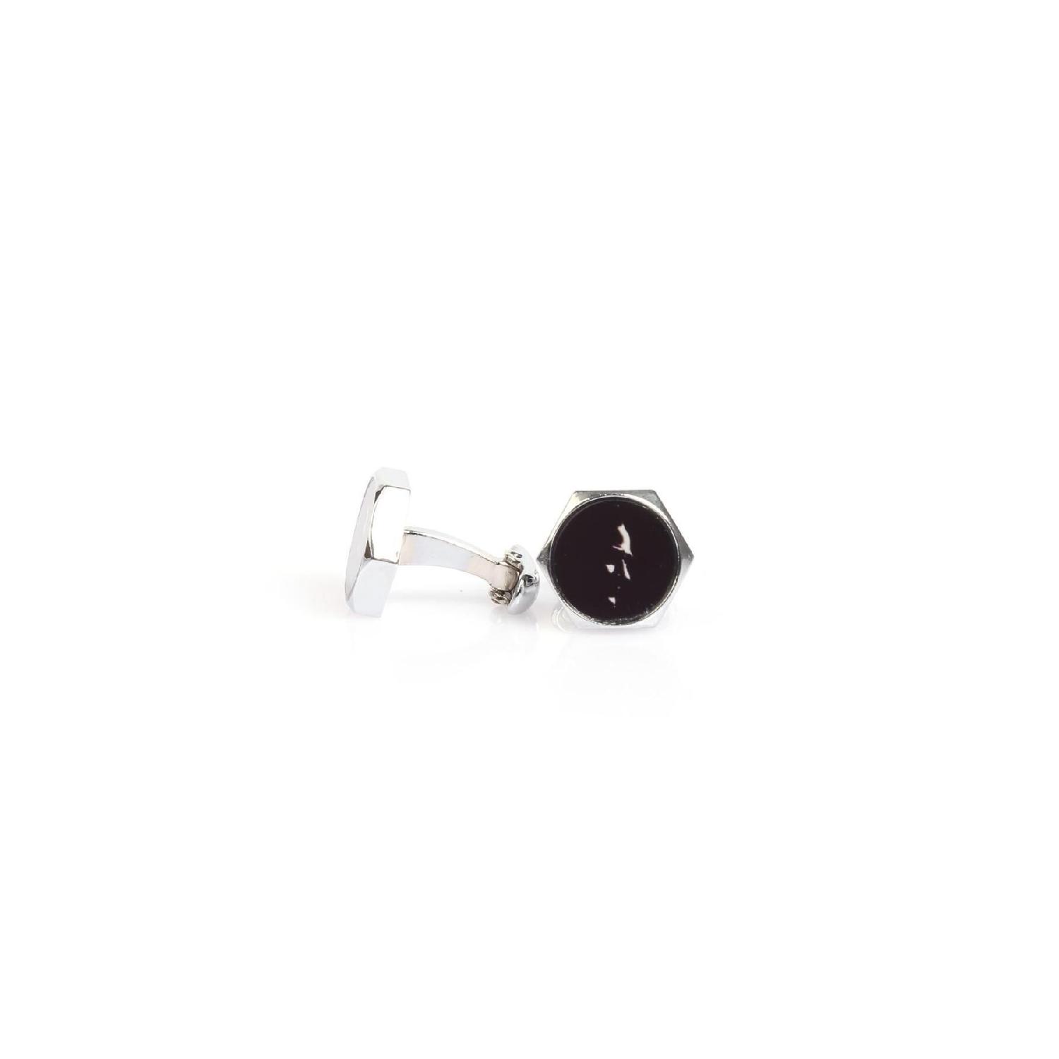

Ataturk Silhouette Patterned Cufflinks чорний