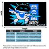 1PC ASTRO BOT Custom Name Patterned Flannel Blanket Suitable For All Seasons for Home Decor Warmth and Comfort Gifts Holiday Present