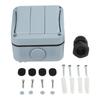Inching Operation IP66 Outdoor Switch Self-resetting Inching Three-device Control Waterproof Switch Color Gray