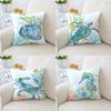 A Colorful Fish-Patterned Pillow CoverSuitable for Sofa Car Bedroom Decorative Cushion Cover Pillow Cover