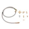 Turbo Oil Feed Line Kit 1 8PNT AN4 Fitting Oil Drain Line for T3 T4 T04E T60 T61 T61 T70