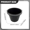 Rubber Feeder Bucket Pail with Handle Garden Water Versatile for Animals Cattle
