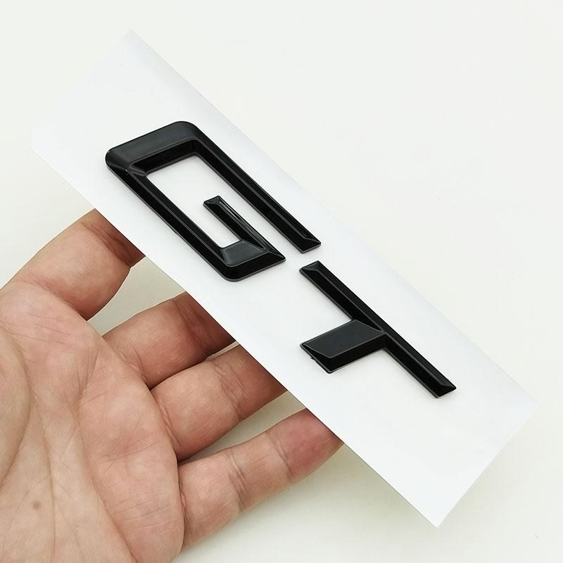 3D ABS Logo GT Emblem Letters Badge Car Rear Trunk Sticker for F34 E36 E39 E46 F07 G32 650 535i 630i 3 5 6 Series GT Accessories