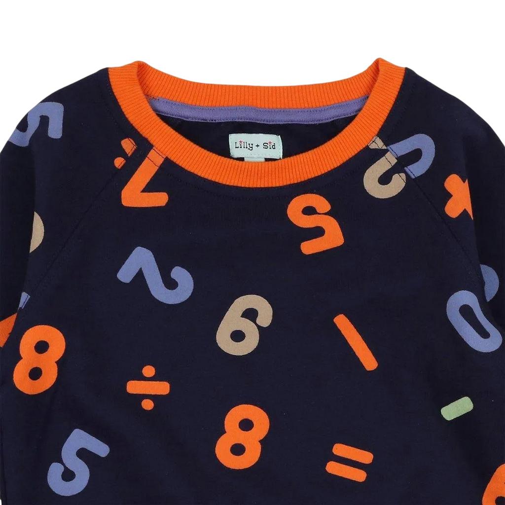 Lilly & Sid Childrens/Kids Numbers Sweatshirt