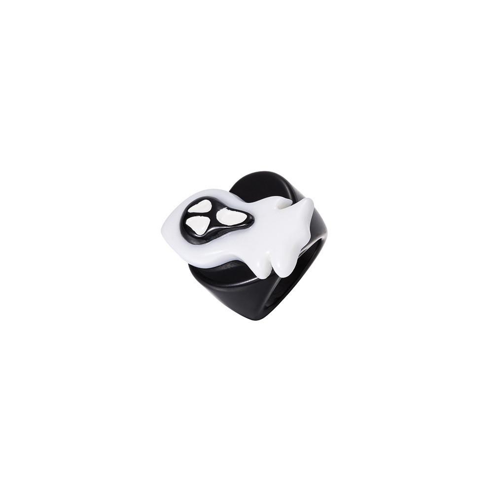 Halloween Devil Pumpkin Ring Trendy And Simple Resin Jewelry Perfect For Gifting