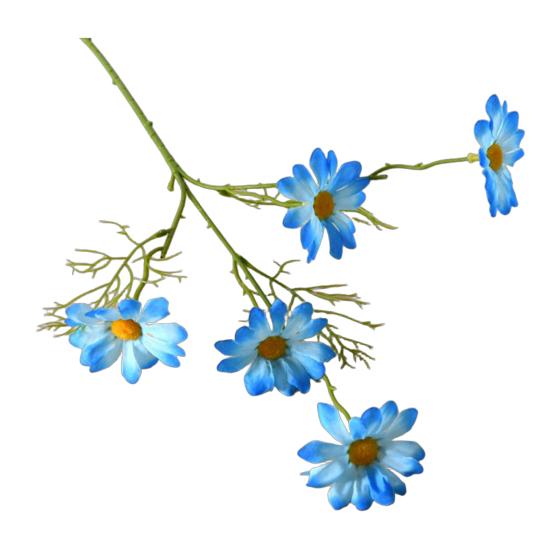 Artificial Flowers 5-Head Artificial Dutch Chrysanthemum & Daisy Bouquet 52cm Silk Faux Flowers for Wedding Holiday Home Decor Photography Props