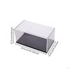 Acrylic Display Case Crystal Clear with Base Transparent Dust Cover for Collectors,