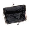 Women's Small Coin Purse, Vintage Kiss Lock Faux Leather Change Purse, Cute Lipstick Jewelry Storage Case, Sparkling Sequins Mini Shiny Wallet