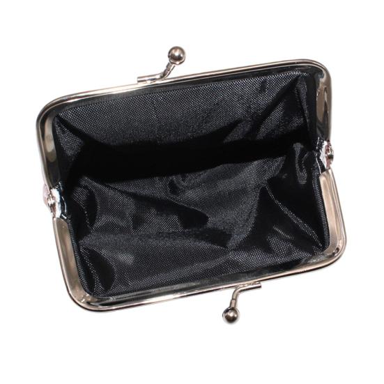 Women's Small Coin Purse, Vintage Kiss Lock Faux Leather Change Purse, Cute Lipstick Jewelry Storage Case, Sparkling Sequins Mini Shiny Wallet