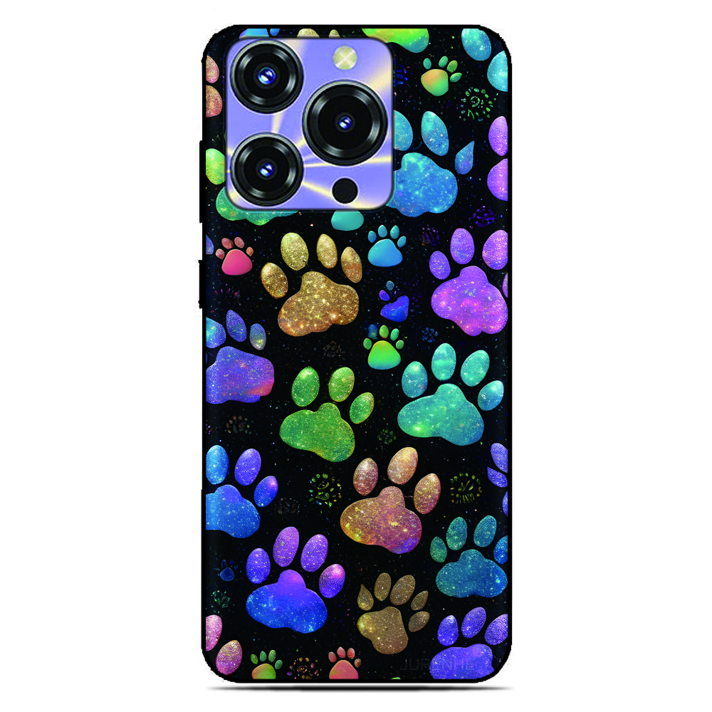 Dog Paw Print Back Cover for Sony Xperia 10 1 VII VI 5 II III IV V 2023 XZ5 XZ4 XZ3 XZ2 Compact XA1 XA2 TPU Soft Phone Case
