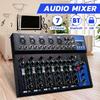 7 Channel Bluetooth Portable Audio Mixer w/USB DJ Sound Mixing Console MP3 Jack Karaoke Amplifier Karaoke KTV Match 33x23x4cm