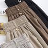 Women's Plus Size High Waist Cropped Wide Leg Pants – Elastic Waist Stretchy Trousers (Sizes XL-6XL) for Summer