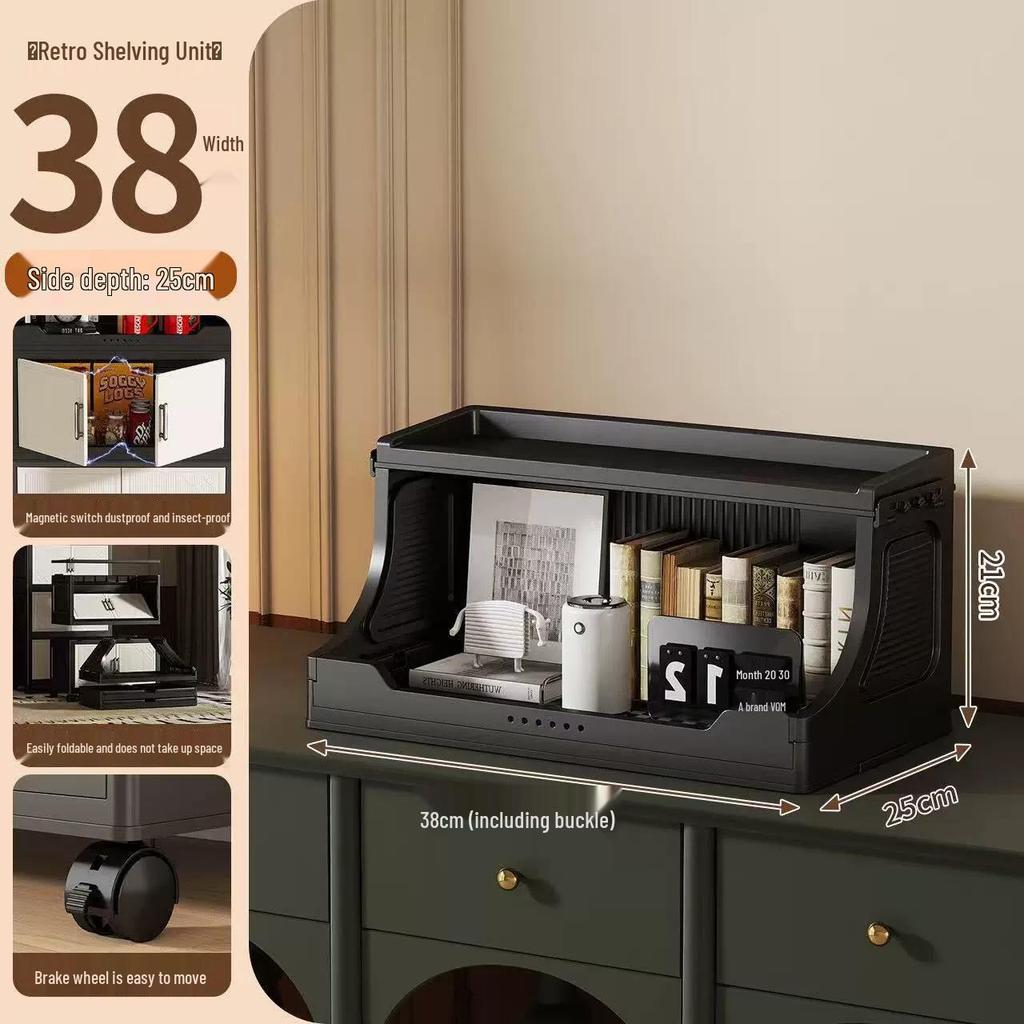 Foldable Multi-layer Storage Cabinet for Home: Ideal for Bedroom, Kitchen, or Bathroom