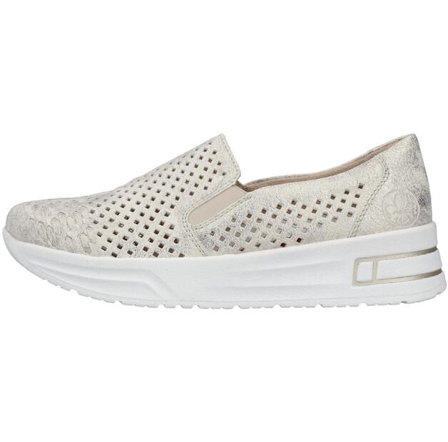 

Женские слипоны Rieker N8155 бежевые 39