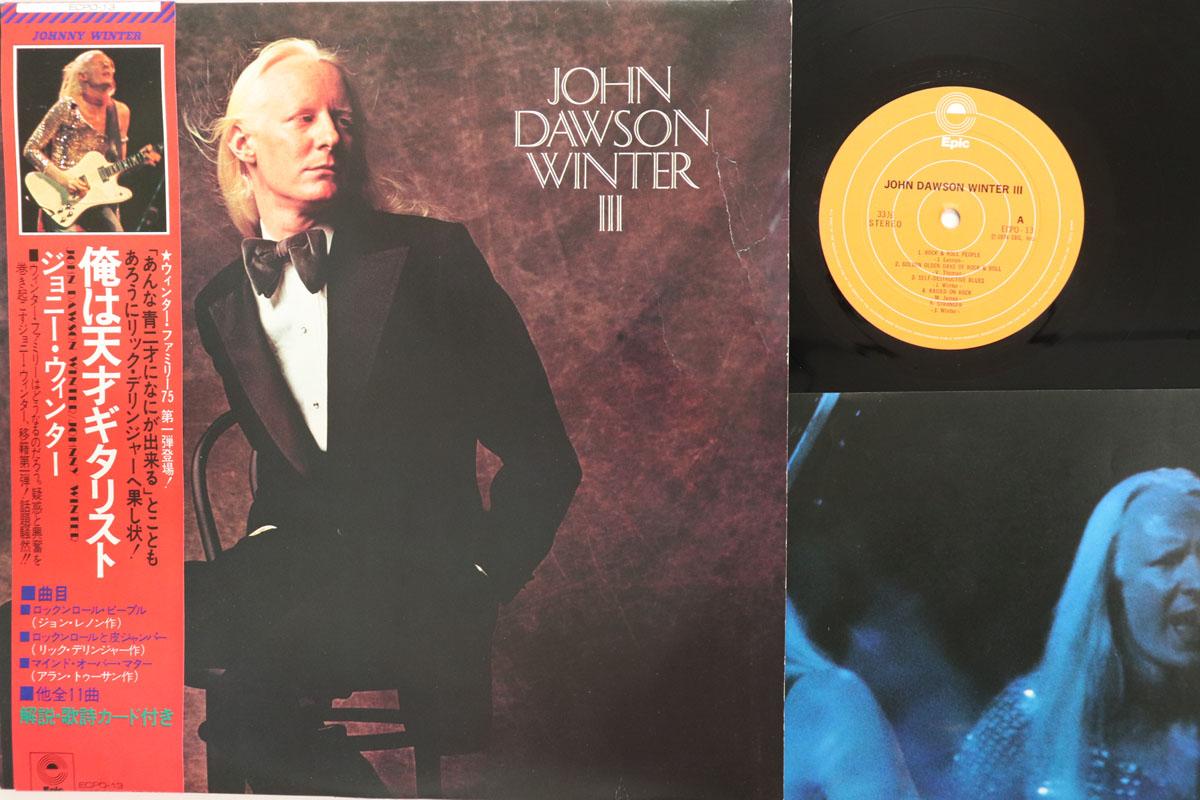 

LP Record JOHNNY WINTER John Dawson Winter III ECPO13 EPIC 1974 Japan Obi Rock Used