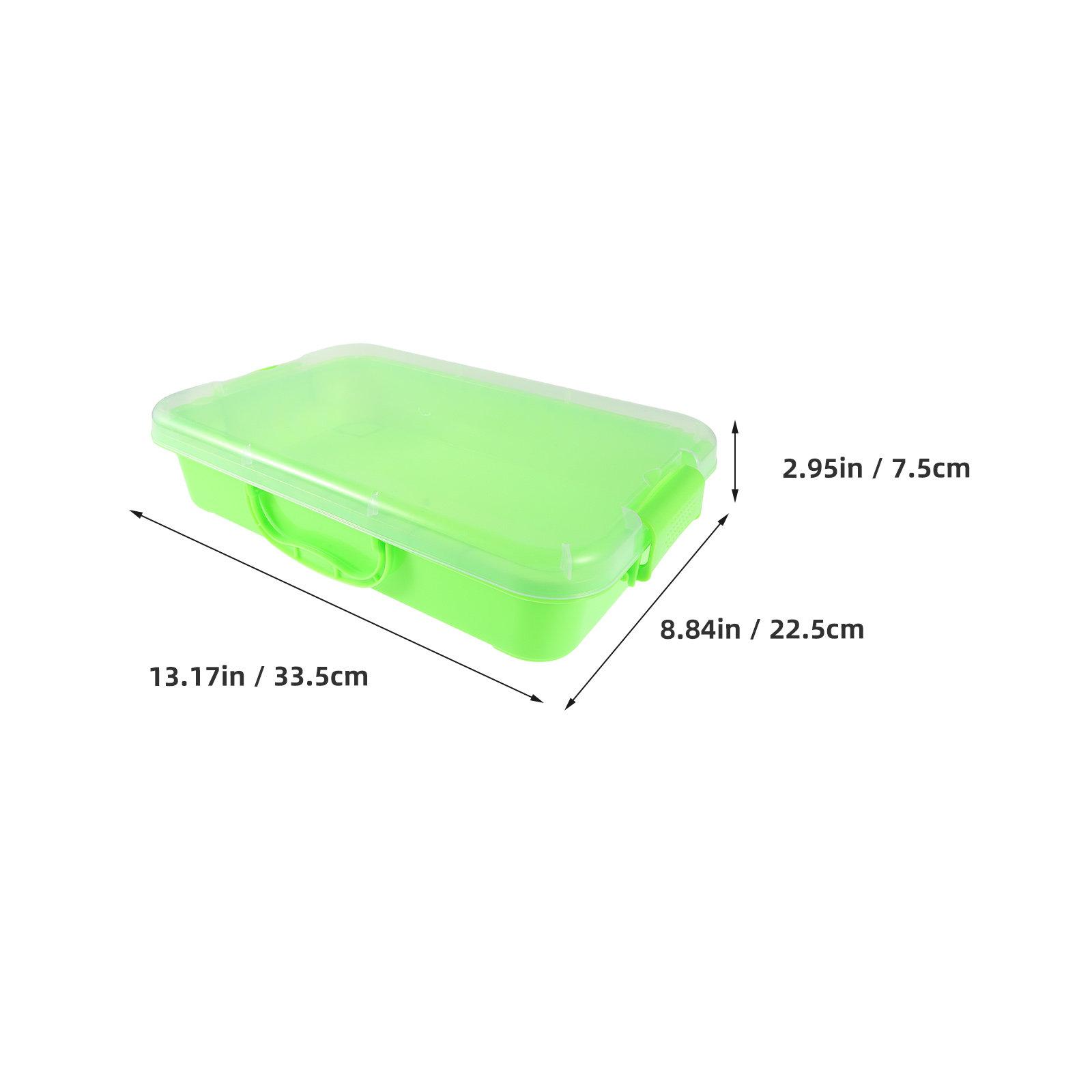 

Ultralight Clay Compatible Space Sandbox for Children Sensory Exploration Smooth Surface Easy-Clean Plastic Sand Play Tray светло-зеленый