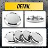 Universal 2.74 Inch 69.5 MM Wheel Center Caps - Snap-On Hub Covers Waterproof and Rustproof Hub Caps (4-Pack, Chrome)