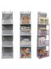 4/6-tier Hanging Storage Bag Foldable Organizer Over-the-door Holder For Hair Accessories Snacks Toys Clothes Storage Holder Bag