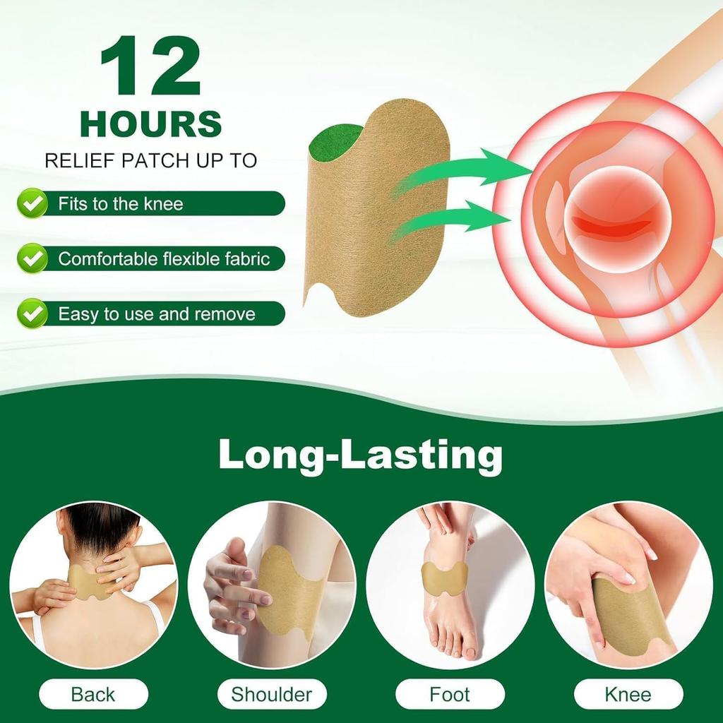 Vn Care Herbal Knee Pain Relief Pack of 1  (Patches 20) Natural Wormwood Pain Patches for Joints & Muscles