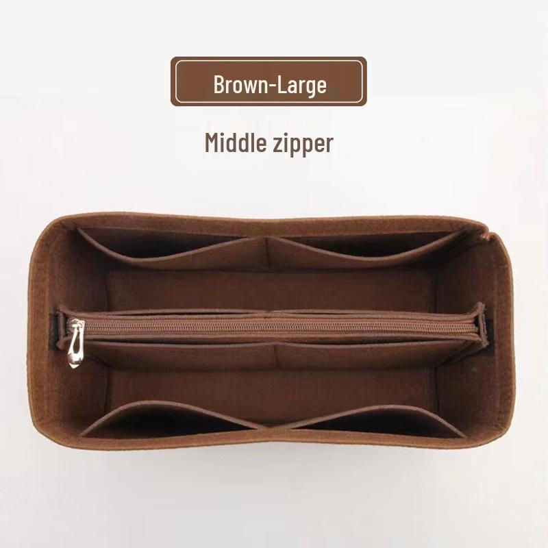 Custom Felt Cosmetic Bag Storage Organizer with Divider