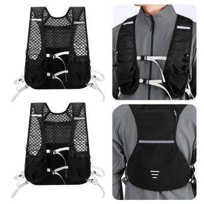 Lightweight Running Water Bag Adjustable Marathon Vest Backpack Large Capacity Breathable Hiking Vest Bag for Men & Women