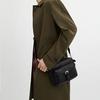 Coach Warner 22 Abnehmbarer Riemen Reißverschluss Leder Crossbody Tasche Kleine Herrentaschen Schwarz CW218-SVBK