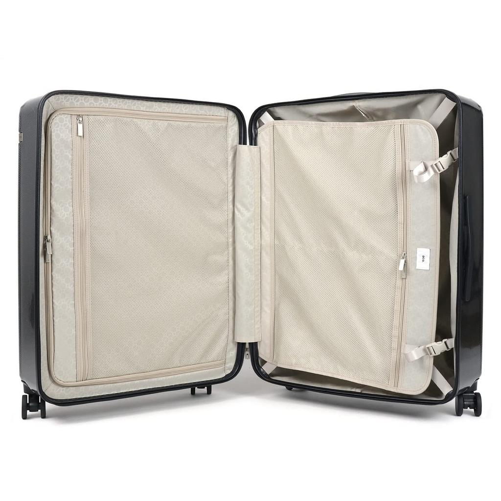 Suitcase Carry Case Carry Bag Large Large Capacity L Size 10 Nights or More 100L Caster Stopper Twin Wheel Casters Palisade Black Carbon [Ace Tokyo]