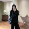 Light Knit Autumn-Winter V-Neck Sweater & Wide-Leg Pants Women’s Set