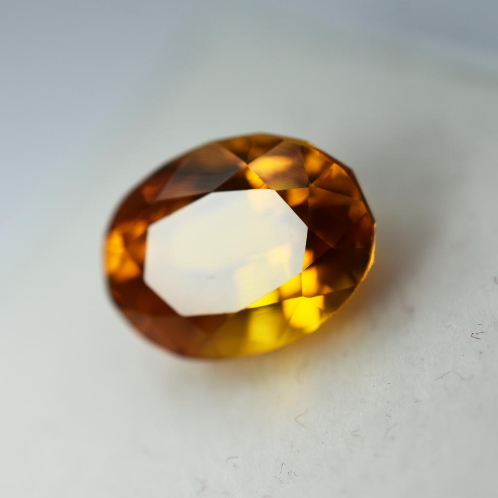 Certified 6.40 Ct Natural Gemstone Orange Sapphire Oval Beautiful Gift For Her