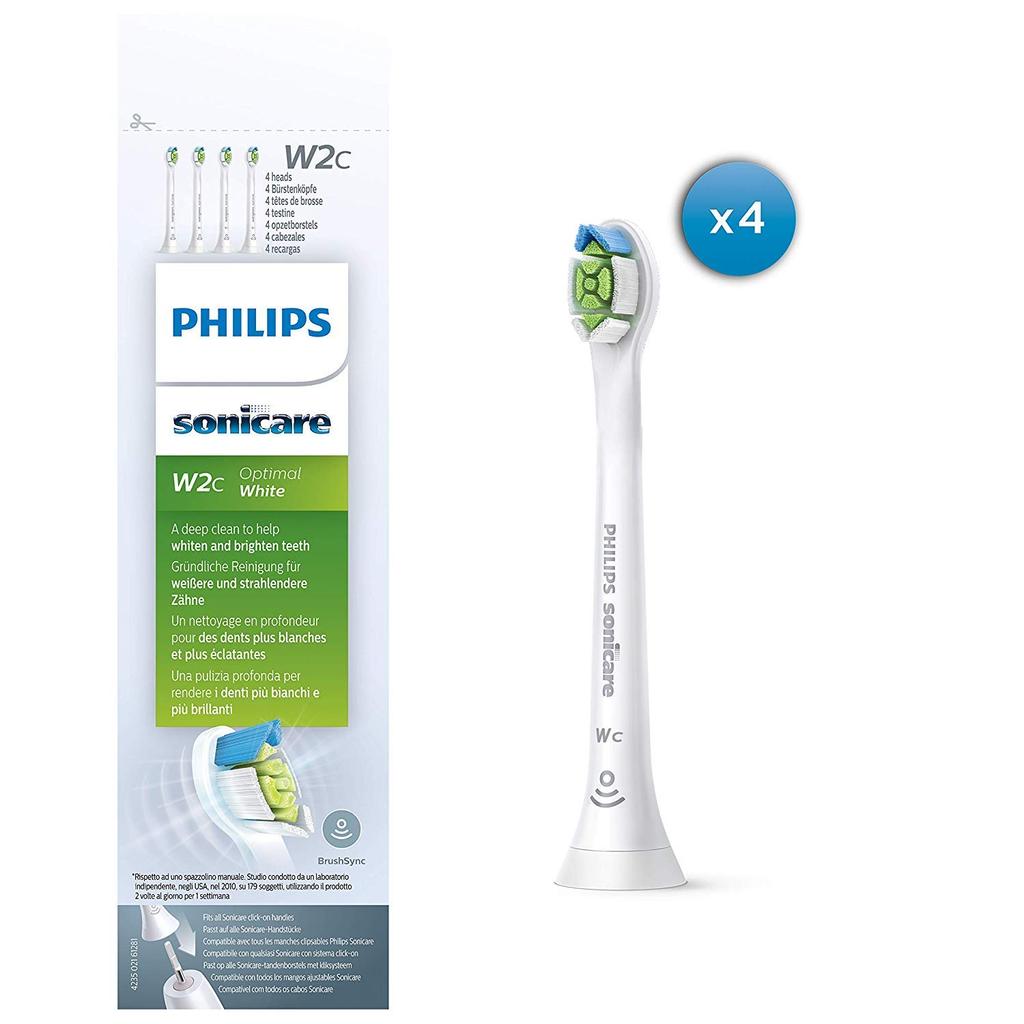 Brosse à dents de rechange Philips Sonicare White Plus Diamond mini 4 pièces (anciennement Clean) HX6074/01 [article]