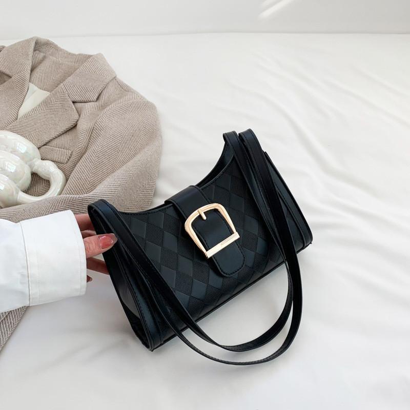 Chic Vintage Underarm Bag For Women 2023 Summer Casual Commuter Shoulder Bag Fashionable Simple Handbag