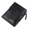 Men's Short Wallet European American Youth Multi Card Buckle Large Capacity Zipper Coin Purse