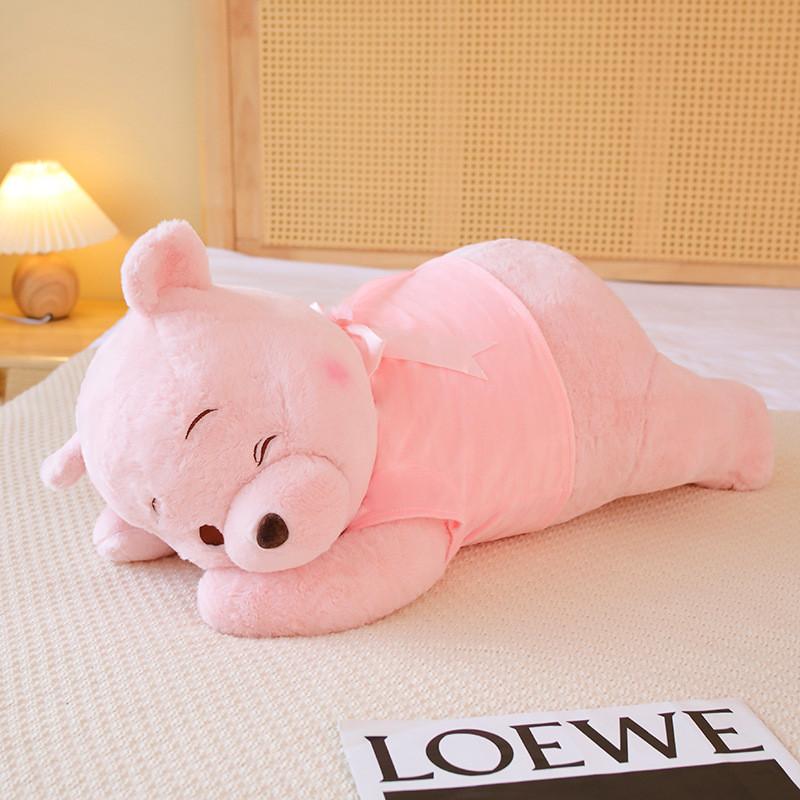 Adorable Pink Winnie The Pooh Plush Toy With Bow For Kids Perfect For Collecting And Cuddling