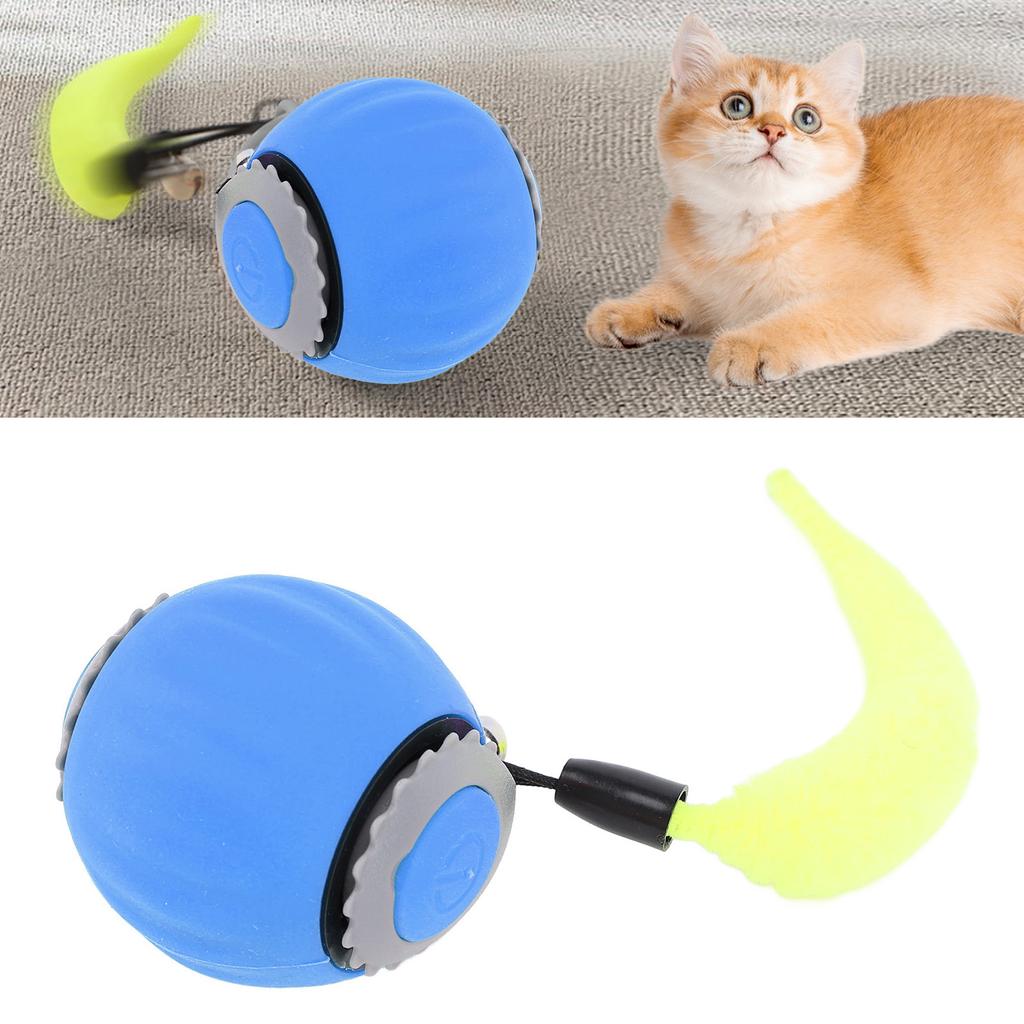Interactive Rolling Cat Toy   Smart Automatic Self Rolling Pet   Electric Moving   Toy for Indoor Cat Exercise