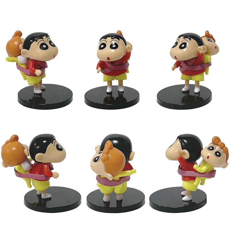 Crayon Shinchan Pvc Figurine Set With Collectible Cartoon Toy For Kids And Fans